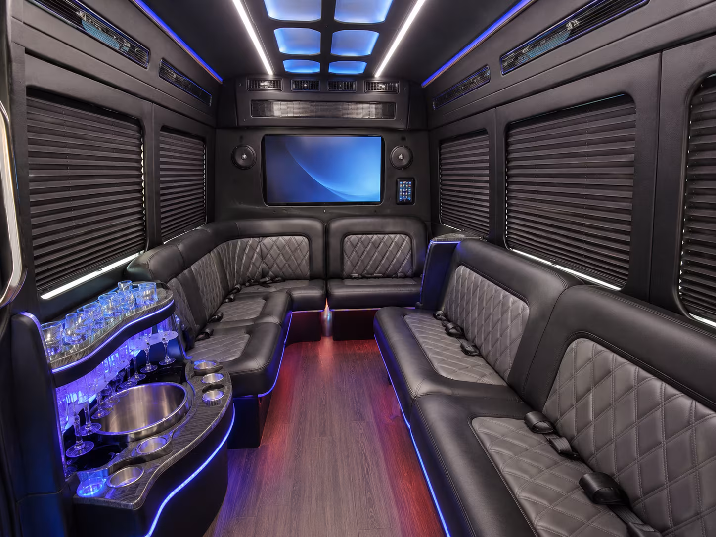 huntsville party bus interior