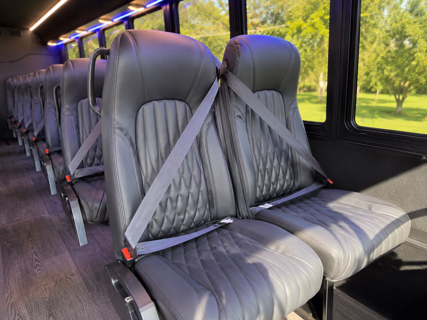 huntsville wine tour brewery transportation onboard seating